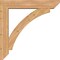 Ekena Millwork Thorton Slat Smooth Bracket w/ Offset Brace, Western Red Cedar, 7 1/2"W x 40"D x 40"H BKT0806X40X40THR06SWR - alternate 2